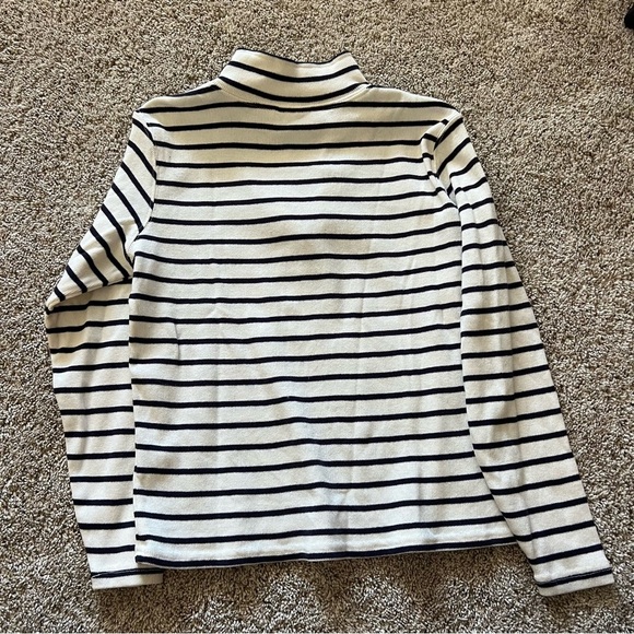 L.L. Bean quarter zip stripe classic top petite small - Picture 8 of 8
